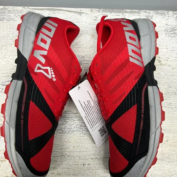 Inov-8 TERRACLAW 250 (Men): Conquer Trails in Red/Black/Grey Dominance - Picture 6 of 8